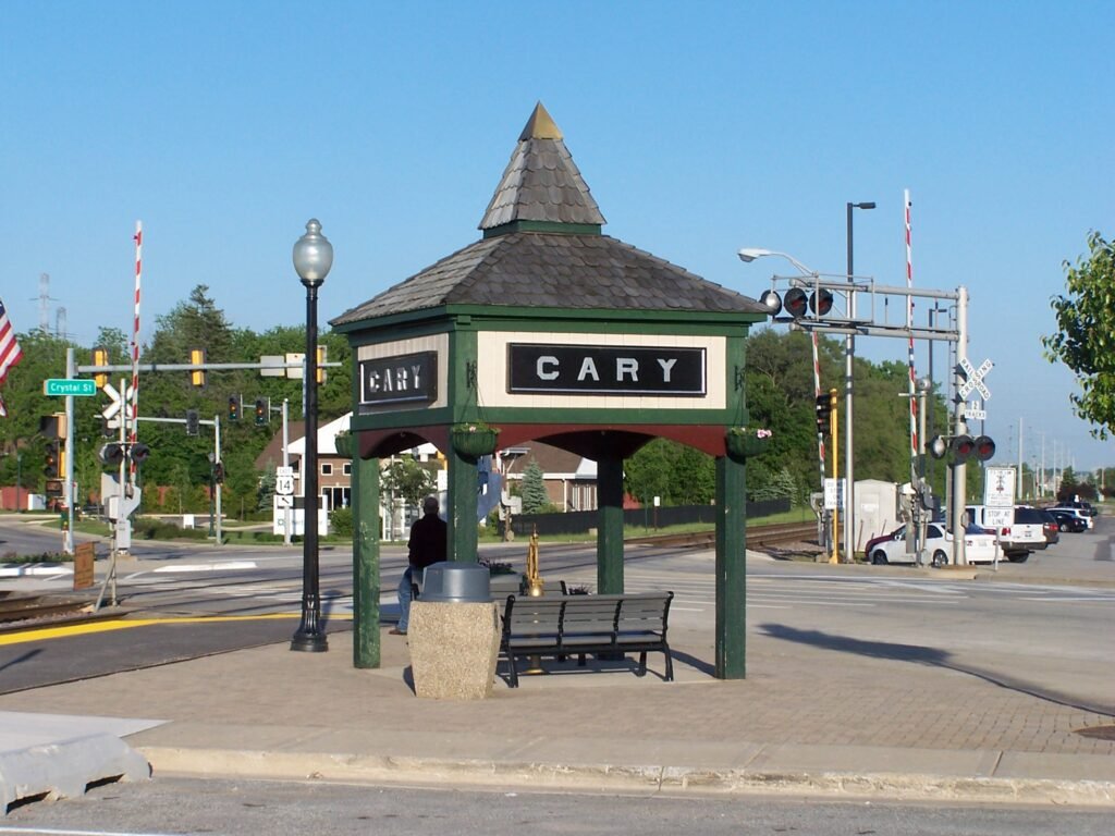 Village of Carry Illinois welcome sign