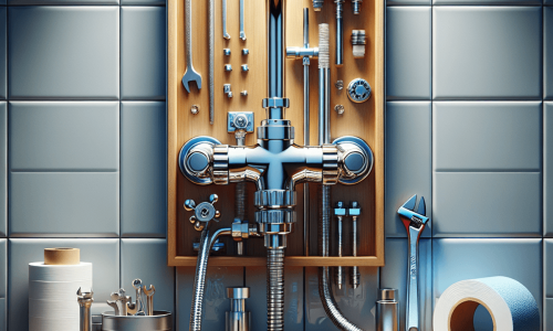 Modern shower faucet valve installation in tiled bathroom for shower faucet replacement guide