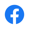 Facebook blue logo icon for social media platform branding