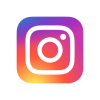 Instagram social media logo icon with gradient camera design